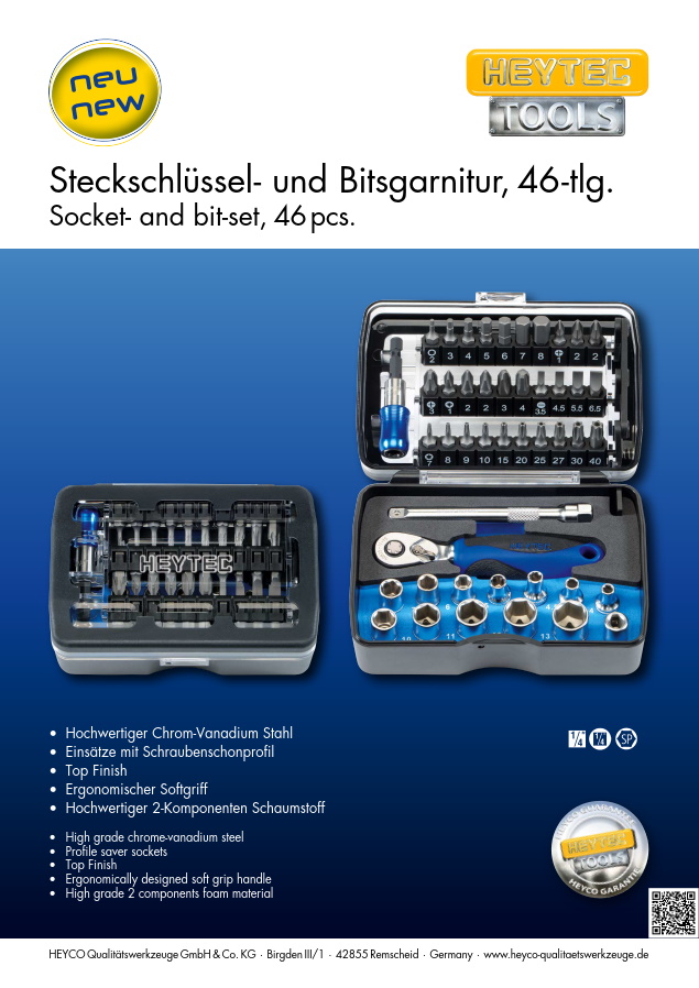 Socket and bit set 46 pcs